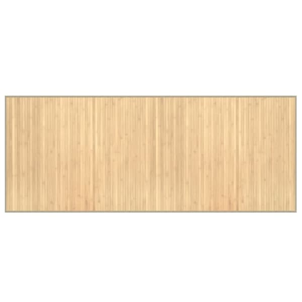 vidaXL Rektangulär matta, ljus naturfärgad, 80x200 cm, bambu