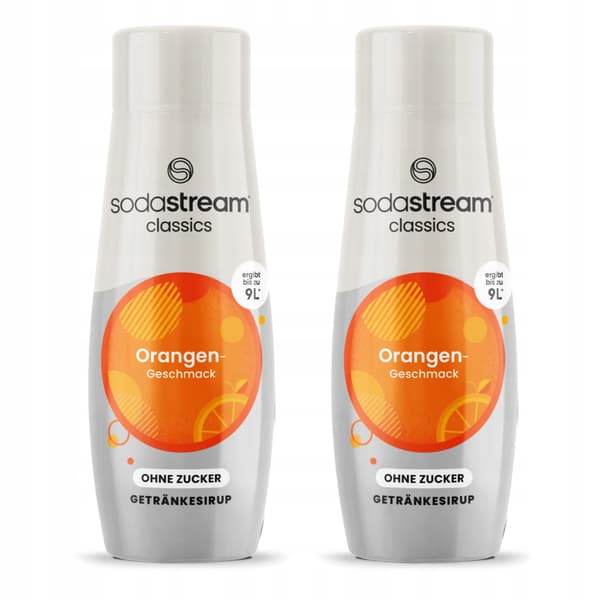 SodaStream Orange Zero Syrups Apelsin Sockerfritt Koncentrat för Läskmaskin