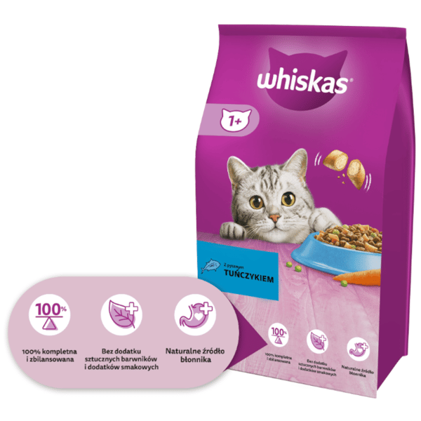 WHISKAS tørfoder til katte med tun 14 kg