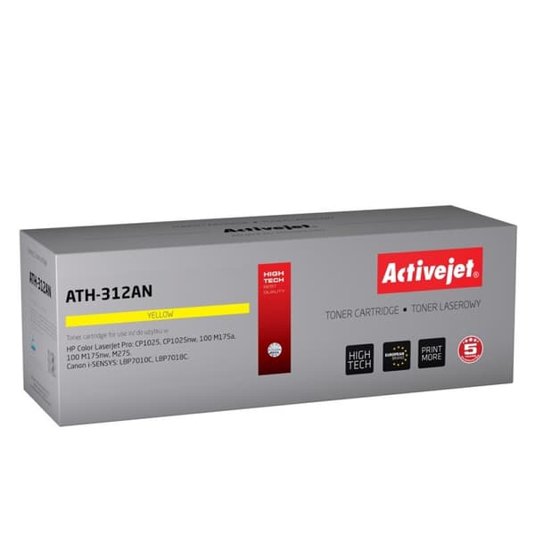 ActiveJet-toner til HP 126A CE312A gul, 1000 sider