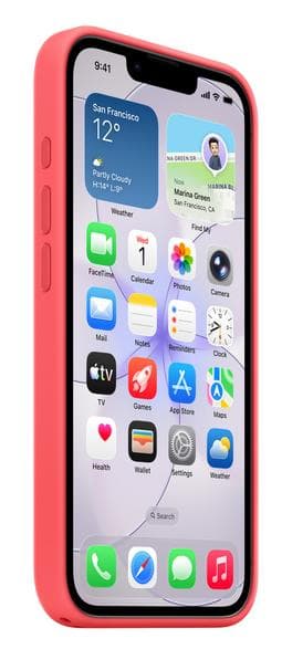 APPLE Silikone-etui med MagSafe til iPhone 17e – Pink Guava