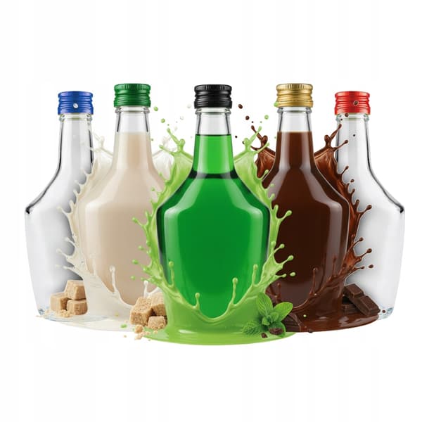 50x glasflaskor passionerade / kännare 250ml för vodka hembränt bröllopspresent