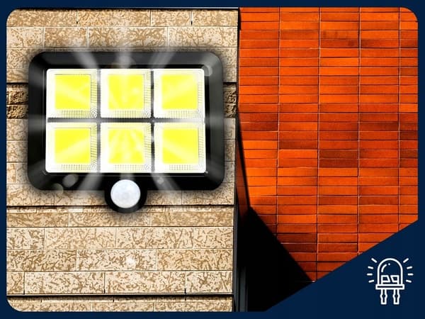 Solcellslampa 120 COB LED, 5m LS2-kabel
