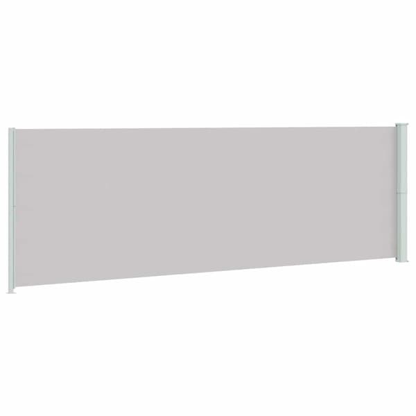 vidaXL Utfällbar sidomarkis för uteplats 200x600 cm grå