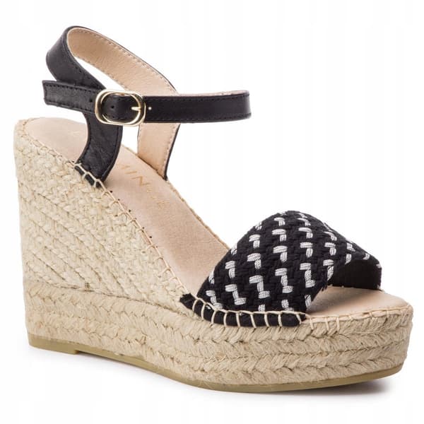 Eva Minge läder espadrillesandaler storlek 40 3W3G3