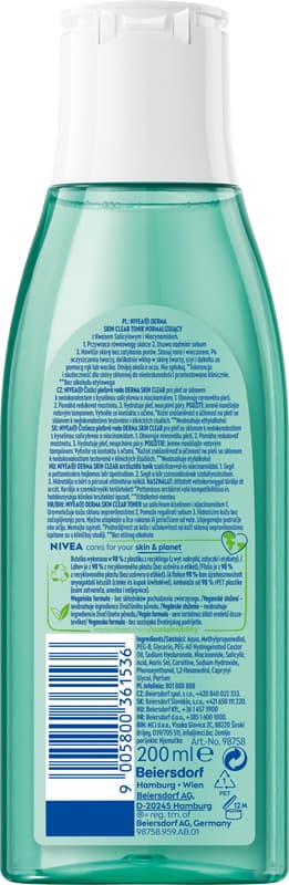 NIVEA Derma Skin Clear normalisoiva toniikki 200 ml