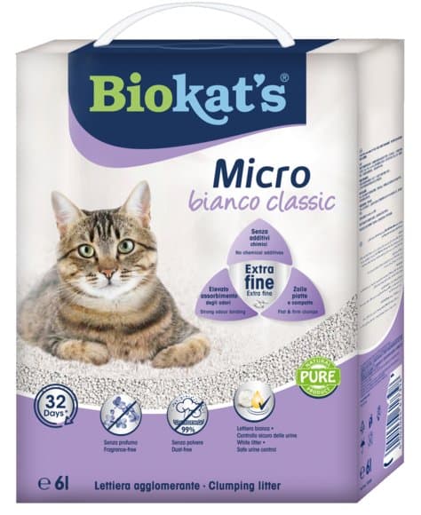 Biokats | Micro Bianko | Sand - kattsand 6L - Classic 6L lila