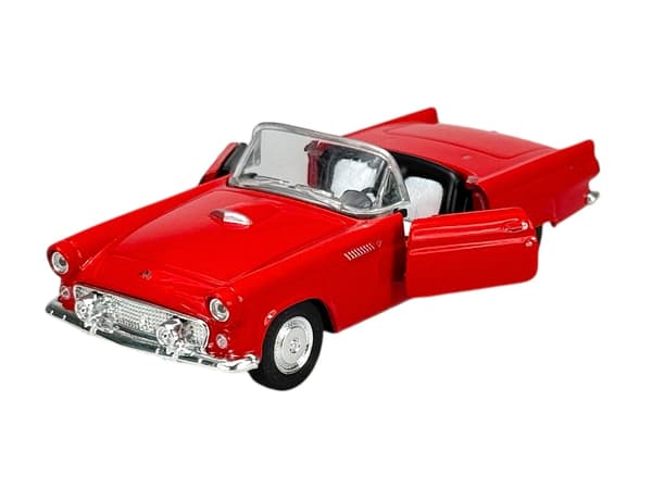 WELLY OLD TIMER 1955 FORD THUNDERBIRD UDEN TAG RØD 1:34 42366