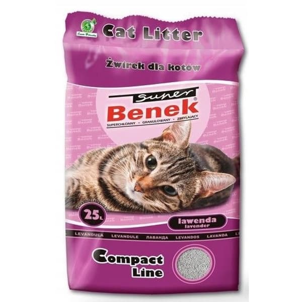 Super Benek Compact Lavender 25L Aktiv kattegrus