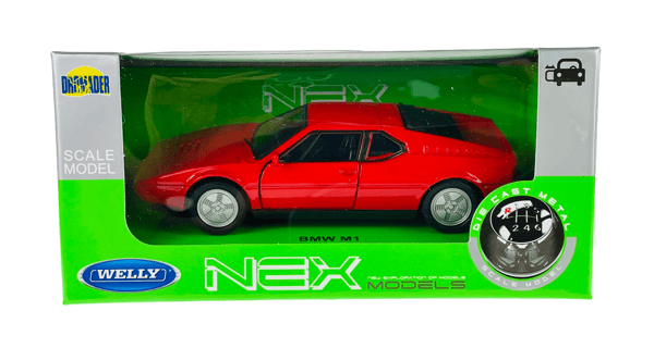 WELLY BMW M1 E26 PUNAINEN 1:34 43780