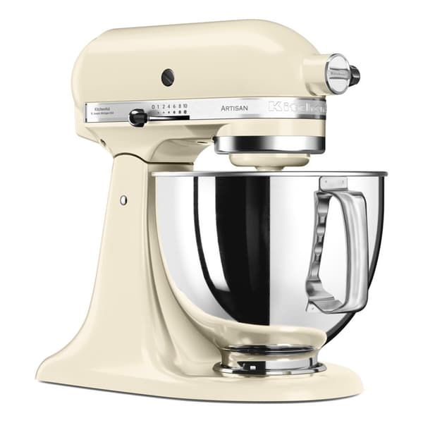 KitchenAid 5KSM125EAC Planetarisk foodprocessor, metal, hvid