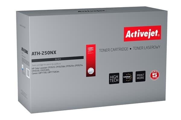 ActiveJet ATH-250NX toner til HP 504X CE250X sort, 10.500 sider