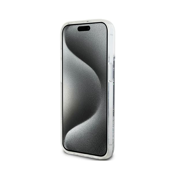 DKNY Liquid Glitter Stort Logo - iPhone 15 Plus / 14 Plus Etui (Sort)