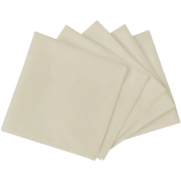 vidaXL Servietter 100 stk. cremefarvede 50x50 cm