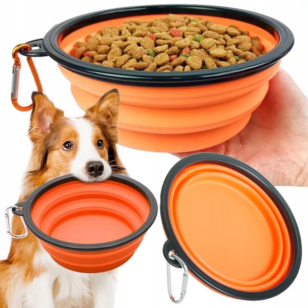 GAB fällbar hundskål L orange 200 ml