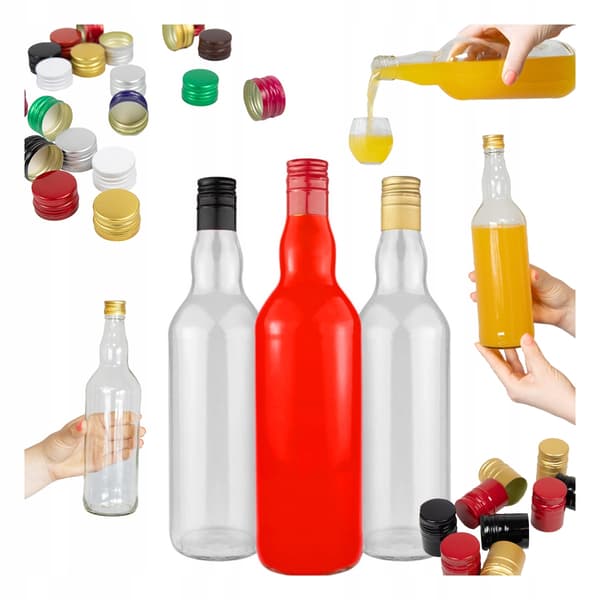 20x MONOPOL 0,7 L flaskor + glaskork för likörer