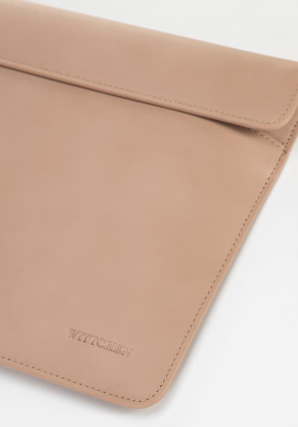 Wittchen Herr 13-tums datorfodral i imitationsläder beige
