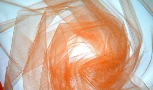 Dekorativ tyll orange 150 cm x 10 m