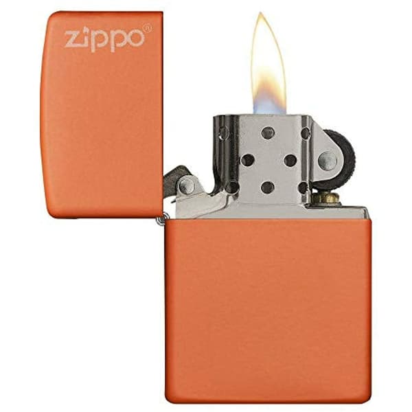 ZIPPO ORANGE MAT LOGO 60001268 lighter