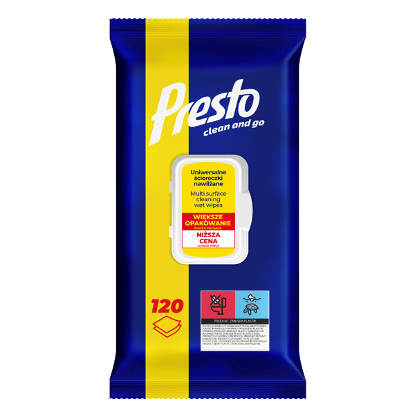 HH Presto universella hushållsservetter 120 st. pop-up