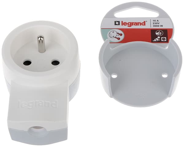 Legrand kulmaliitäntä LE-50109 230 V 16 A