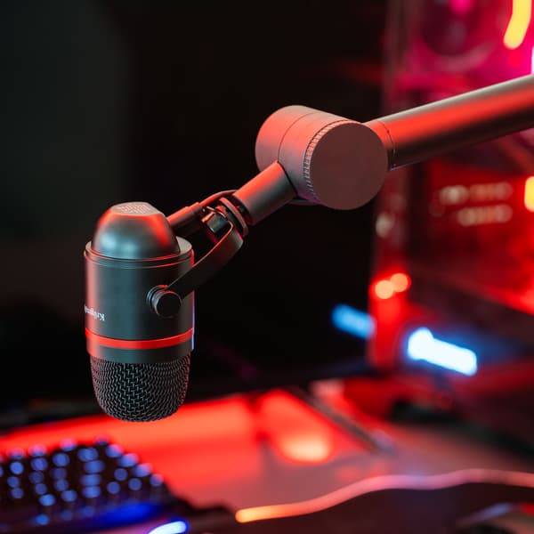 Kruger og Matz Warrior GV-200 gaming streamingmikrofon USB til vlogger