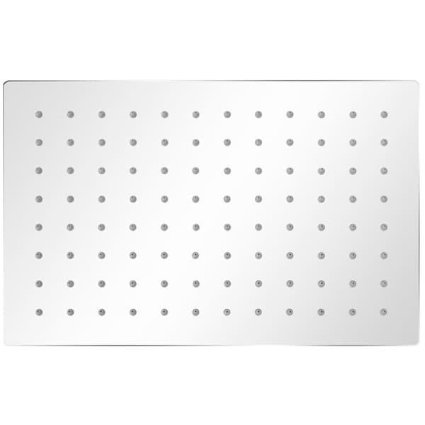 vidaXL brusehoved i rustfrit stål 20x30 cm rektangulært