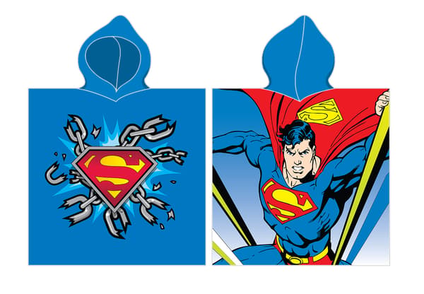 SUPERMAN BØRNEBADETØJ PONCHOBETRÆK