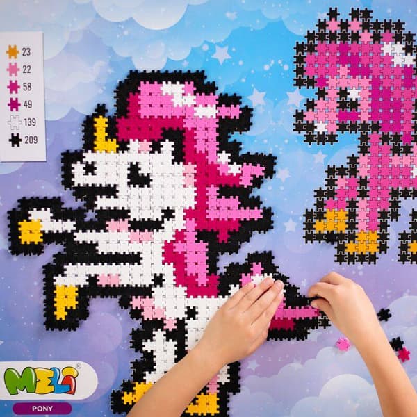 Meli Minis Ponny 3-i-1-block 1000 st.