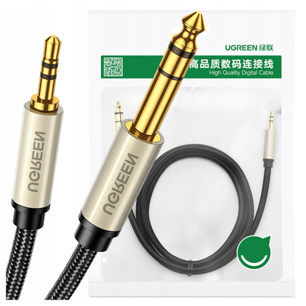 UGREEN AV127 3,5 mm til TRS Jack-kabel - 1 m (grå)