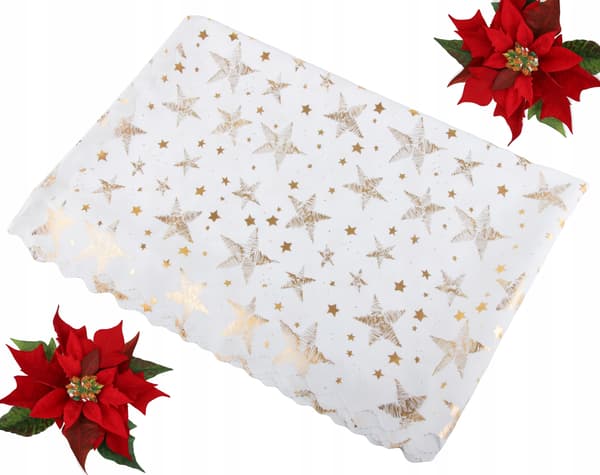 Juldukar 140x220 cm 50-pack vita