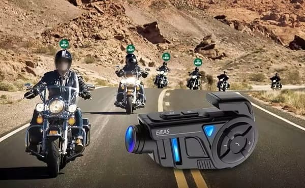 PREMIUM EJEAS K1 pro MESH Motorcykel Intercom Bluetooth Wi-Fi + 2K Kamera