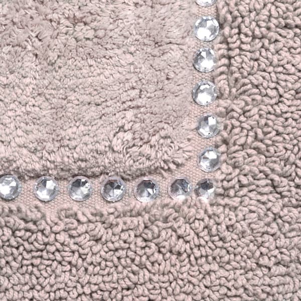 VARM BADEMÅTTE CHIC GLAMOUR KORSSTING 60X90CM LYSERØD