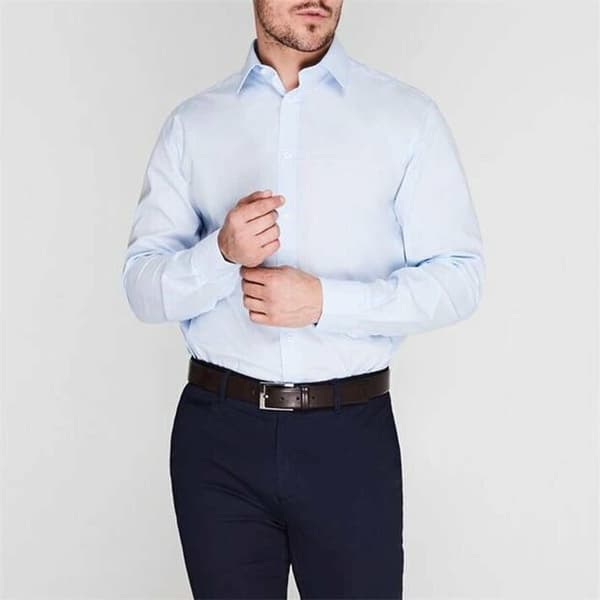 Pierre Cardin herreskjorte i blå, størrelse L