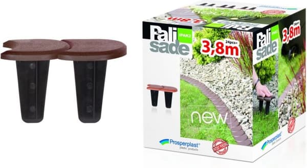 PROSPERPLAST PUUTARHAPALISADI LITTEÄ RUSKEA 3,8 m