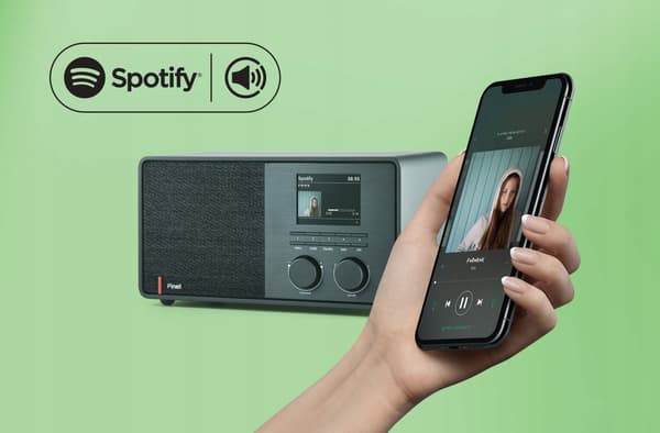 Pinell Supersound 301 nätansluten batteriradio DAB+, FM, WiFi