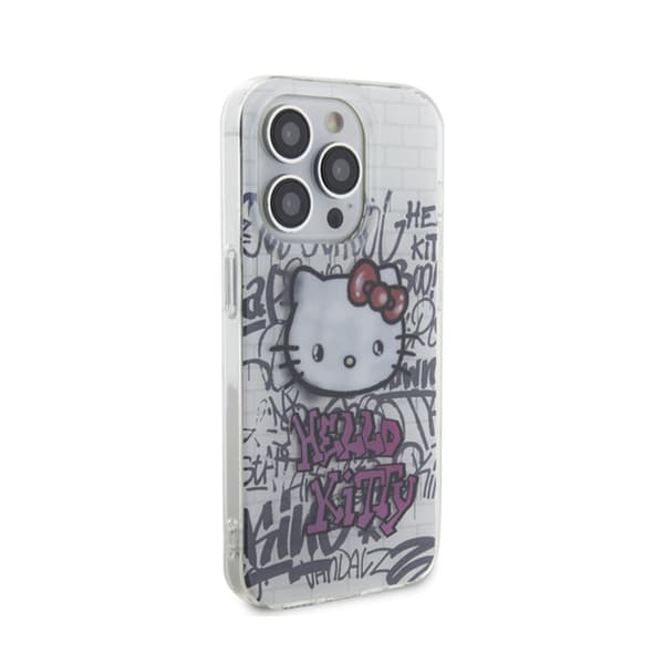 Hello Kitty IML Kitty On Bricks Graffiti - iPhone 14 Pro -kotelo (valkoinen)