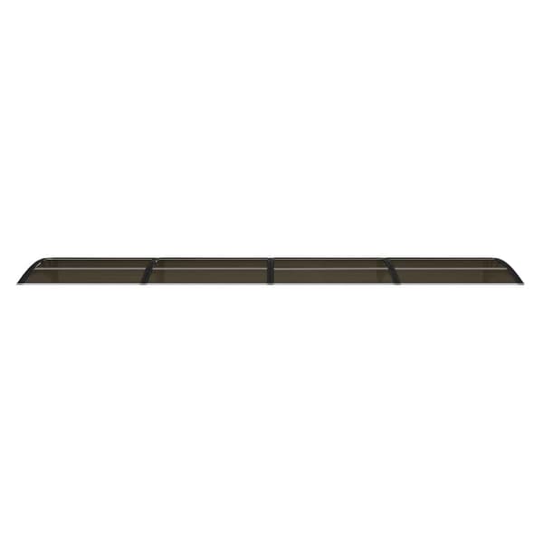 vidaXL Dörrtak svart 400x75 cm polykarbonat
