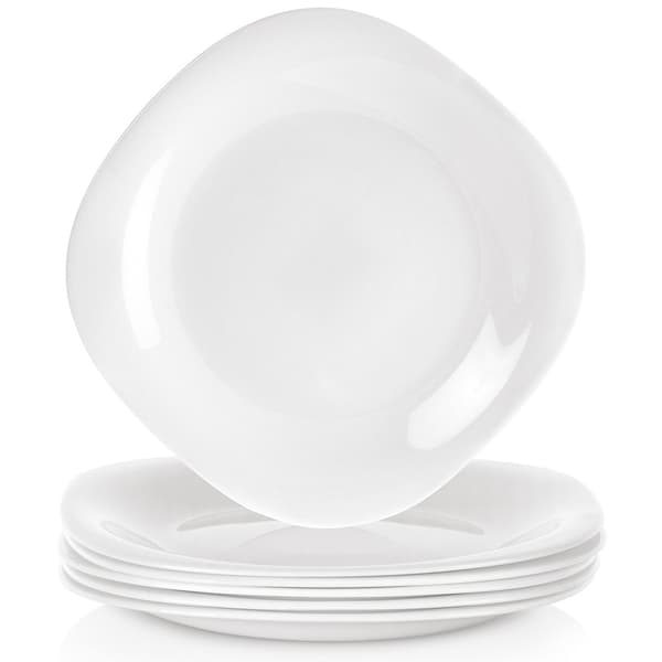 Dessert tallerken i glas LUNA 20 cm 6 stk
