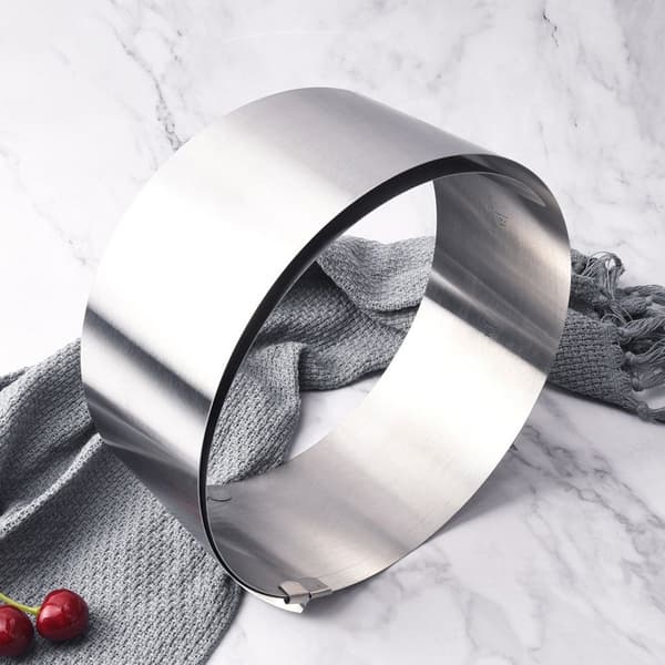 Justérbar stål bageform 16-30 cm