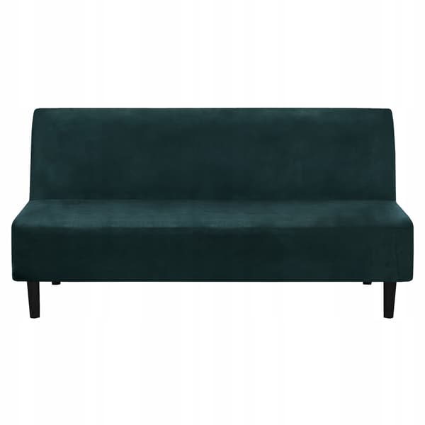 Sohva- ja sängynpäällinen elastinen velvetti TESS vihreä