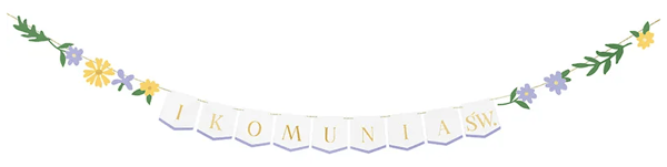 Guirlande Banner Dekoration Nadver Blomster 3m