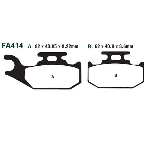 EBC FA414R bremseklodser