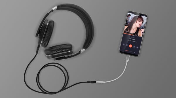 Adapter USB-C til mini jack 3,5 mm AUX 17,5 cm Kruger&Matz