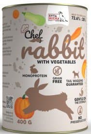 Syta Micha | Kok | Moka hundefoder 400g - Kanin med grøntsager 400g