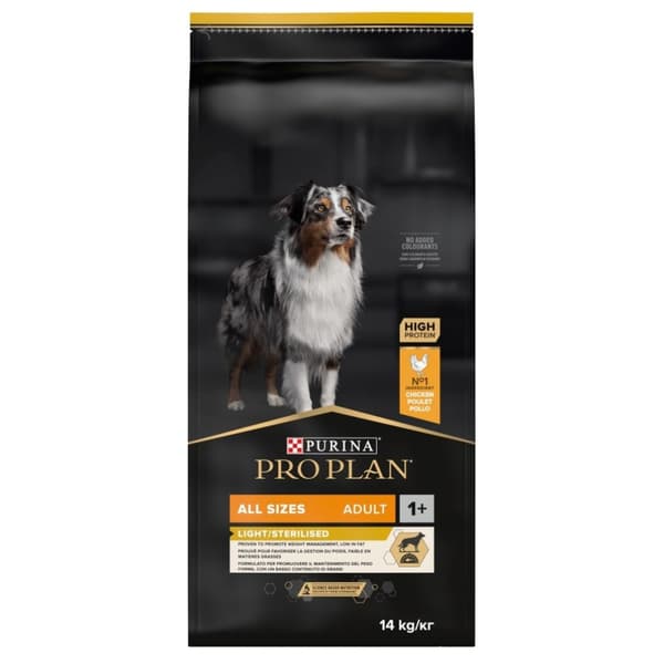 PURINA PRO PLAN tørfoder til voksne hunde 14 kg