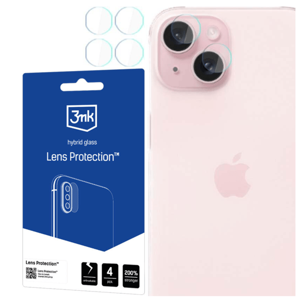 Apple iPhone 15 - 3mk Linsskydd