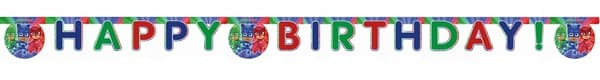 Fødselsdagsbanner "PJ Masks" 1 stk.