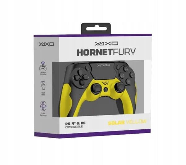 Trådløs controller YAXO Hornet Fury Solar Gul