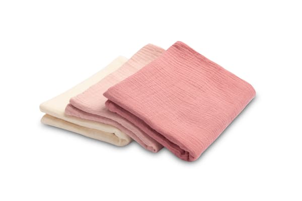 MUSLINBLÖJA, ENFÄRGAD, ROSA (Förpackning - 3 st)